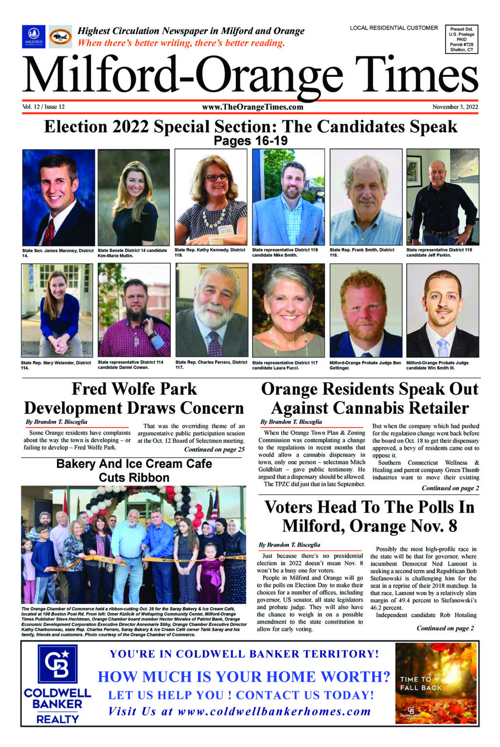 Milford-Orange Times: Nov. 3, 2022 Issue – Milford-Orange Times